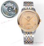 Swiss Made Knock off Omega DeVille Prestige 39.5 Gold Diamond Watch